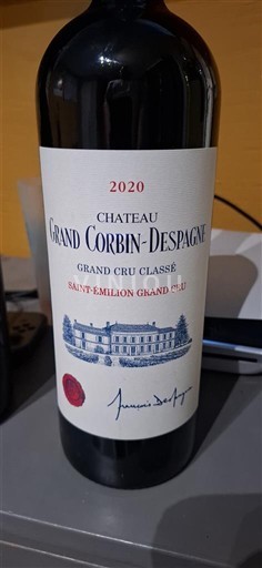 Bordeaux Saint-Émilion Grand Cru Château Grand Corbin-Despagne 2020