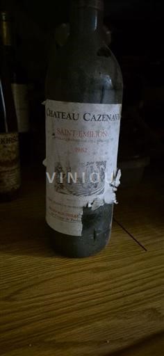 Bordeaux Saint-Émilion Château Cazenave 1982