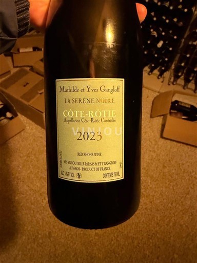 Vallée du Rhône Côte-rôtie Mathilde et Yves Gangloff La Serene Noire 2023
