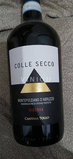 Abruzzen Montepulciano d'Abruzzo Cantina Tollo RISERVA 2020 Colle Secco RISERVA 2020 2020