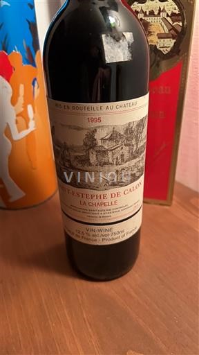 Bordeaux Saint-Estèphe Saint-Estèphe de Calon La Chapelle 1995