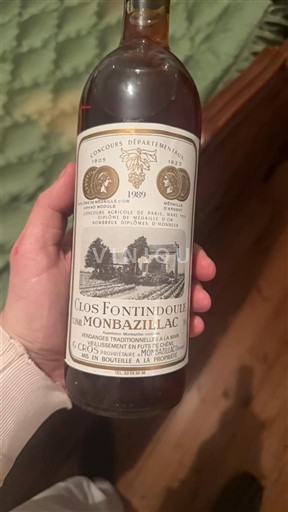 Zuidwest-Frankrijk Monbazillac Clos Fontindoule 1989
