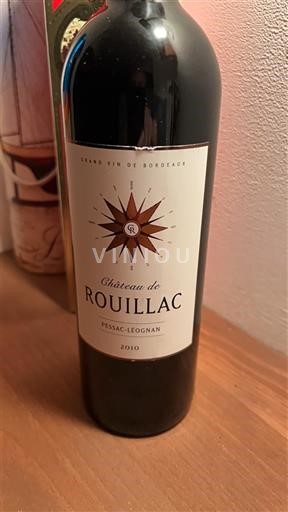 Bordeaux Pessac-Léognan Château Rouillac 2010