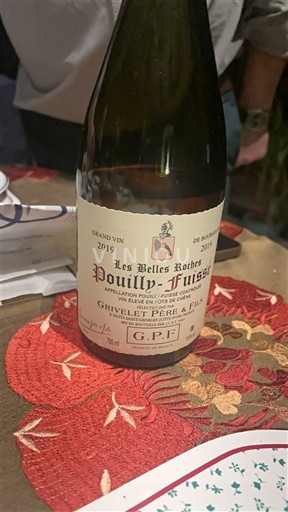 Borgonha Pouilly-fuissé Grivelet Père & Fils Les Belles Roches 2019