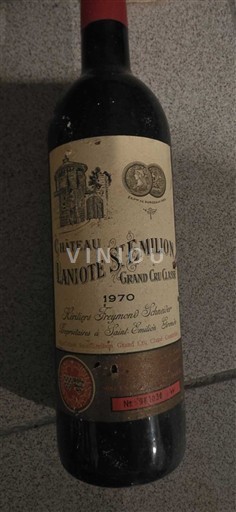 Bordeaux Saint-Émilion Grand Cru Grand Cru Château Laniote 1970