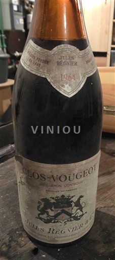 Burgundy Clos de Vougeot Grand Cru Jules Régnier 1964