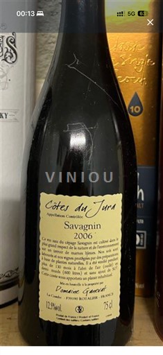 Jura Côtes du Jura Domaine Ganevat Savagnin 2006