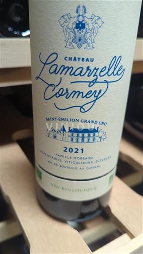 Wines Rouge sec Château Lamarzelle Cormey 2021 France Bordeaux Saint-Émilion Grand Cru AOC Grand Cru