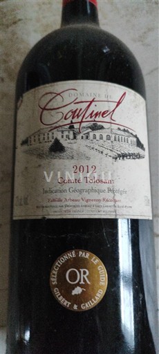 Lounais-Ranska Comté Tolosan Domaine Coutinel 2012