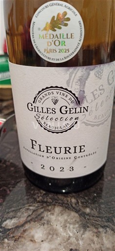 Beaujolais Fleurie. Gilles Gelin Sélection 2023