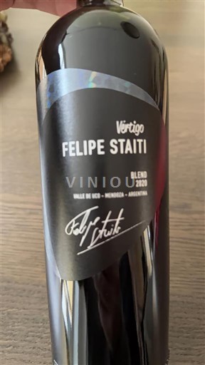 Mendoza Valle de Uco Felipe Staiti Vértigo 2020
