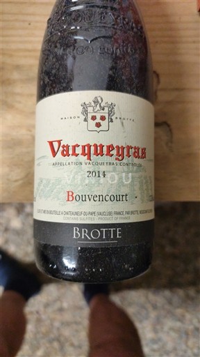 Rhônevallei Vacqueyras Brotte Bouencourt 2014