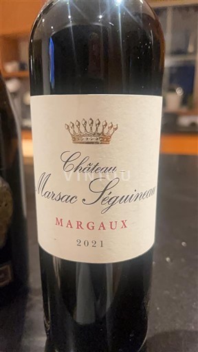 Bordeaux Margaux Château Marsac Séguineau 2021