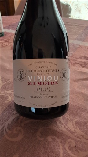 Південний Захід Gaillac Château Clément Termes Mémoire 2023