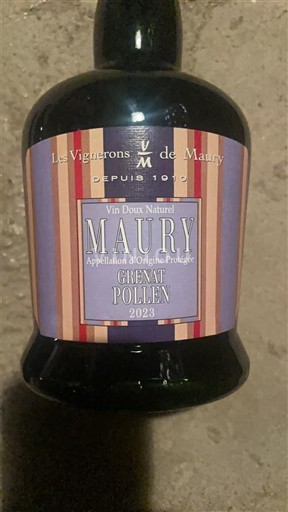 Roussillon Maury Les Vignerons de Maury Grenat Pollen 2023
