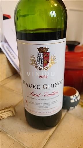 Bordeaux Saint-Émilion Faure Guinot 2022