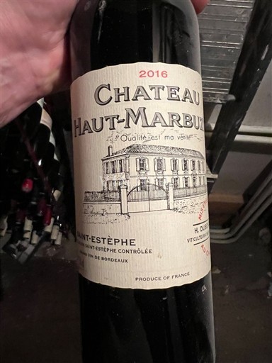 Bordeaux Saint-Estèphe Château Haut-Marbu 2016
