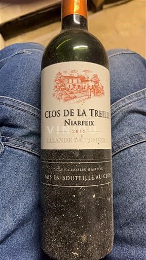 Bordeaux Lalande-de-Pomerol Clos de la Treille Niarfex 2012