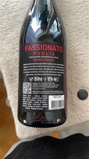 Apulien Ikke specificeret Passionato Rosso Passito Ikke årgangsbestemt