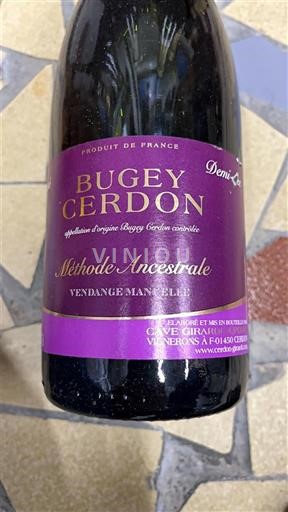 Savoie og Bugey Bugey-Cerdon Cave GIRARDI-DUPOYET Ikke årgangsbestemt