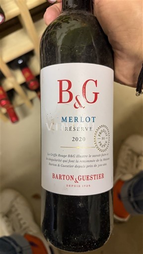 Bordeaux Barton & Guestier Merlot Réserve 2020