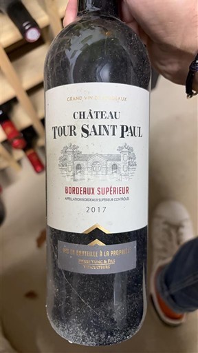 Bordeaux Bordeaux superiore Château Tour Saint Paul 2017