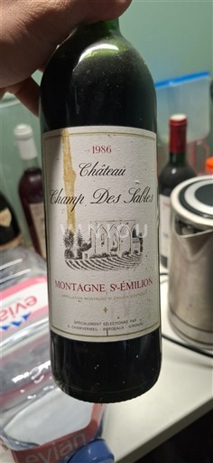 Bordeaux Montagne-saint-émilion Château Champ Des Sables 1986