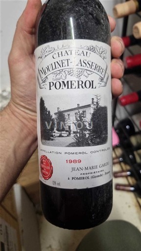 Bordéus Pomerol Château Moulinet-Lasserre 1989