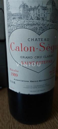Bordeaux Saint-Estèphe Grand Cru Château Calon-Ségur 1989
