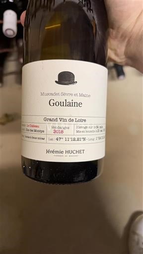 Loire Valley Muscadet Sèvre et Maine Jérémie Huchet Goulaine 2018