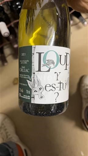 Wijnen Blanc sec Loup y es-tu ? Jean Orliac 2021 Frankrijk Languedoc-Roussillon Pays d'Oc IGP