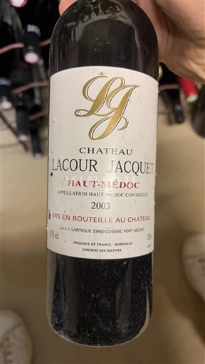 Bordeaux Haut-Médoc Château Lacour Jacquet 2003