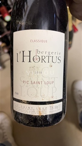 Languedoc Pic-saint-loup La Bergerie de l'Hortus Classique 2019