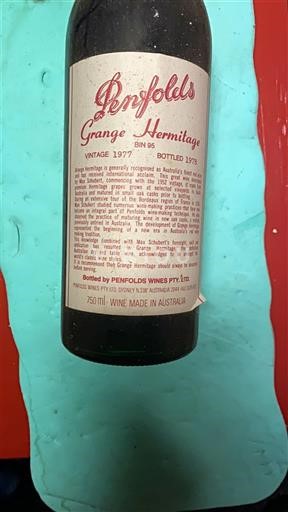 Australie-Méridionale Penfolds Grange Hermitage BIN 95 1977