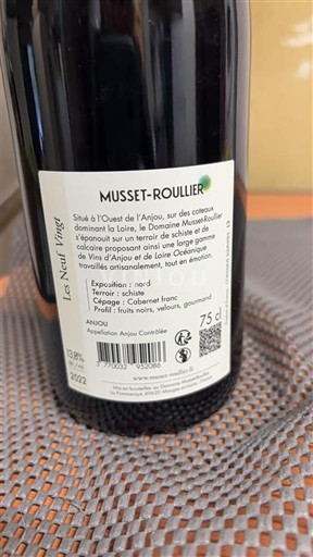 Valle della Loira Anjou Musset-Roullier Les Neuf Vingt 2022