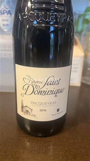 Rhônevallei Vacqueyras Saint Dominique Réserve 2016