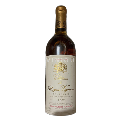 Bordeaux Sauternes Château de Rayne Vigneau 2002