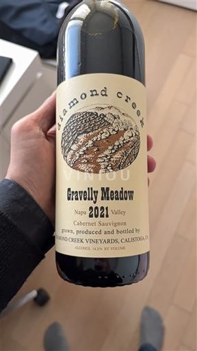 Kalifornské AVA Napa Valley Diamond Creek Vineyards Gravelly Meadow 2021