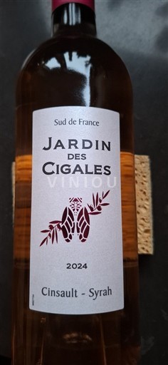 Vinos Rosé sec Jardin des Cigales 2024 Francia Languedoc y Rosellón País de Oc IGP