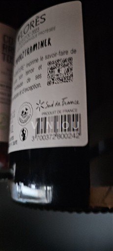 Vinos Blanc sec Gewurztraminer Non millésimé Francia Languedoc y Rosellón País de Oc IGP