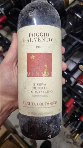 Toscane Brunello di Montalcino Tenuta Col d'Orcia Poggio al Vento 1985