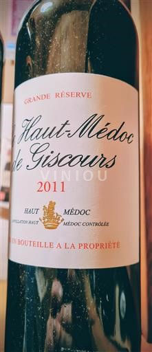 Bordeaux Haut-Médoc Château Giscours Haut-Médoc de Giscours 2011