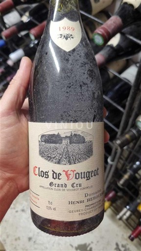 Bourgogne Clos-de-vougeot Grand Cru Domaine Henri Rebourseau 1989