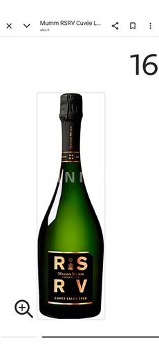 Champagne Maison Mumm RSRV Lalou 2008