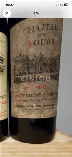 Bordeaux Montagne-saint-émilion Château S Tours 1970