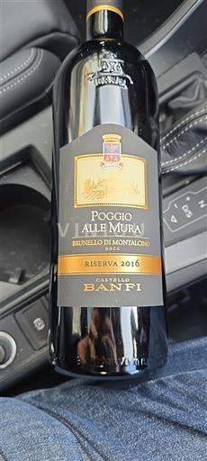 Toscane Brunello di Montalcino Castello Banfi Poggio alle Mura Riserva 2016