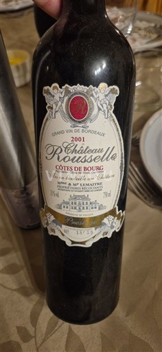 Bordeaux Côtes-de-bourg Château Rousselet 2001