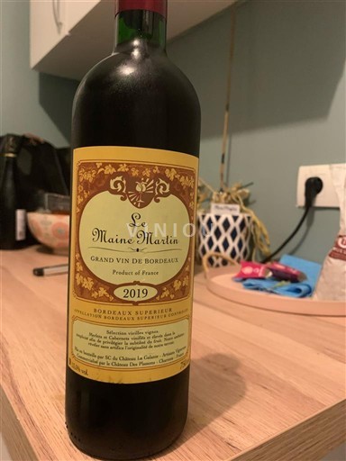 Bordeaux Bordeaux superiore Le Maine Martin 2019