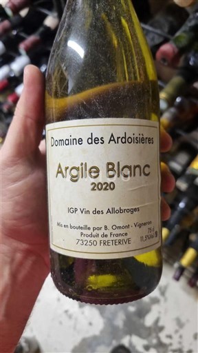 Alpes và các vùng Rhodanien Rượu Allobroges Domaine S Ardoisières Argile Blanc 2020