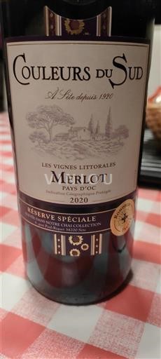 Vinos Rouge sec Réserve Spéciale Couleurs du Sud 2020 Francia Languedoc y Rosellón País de Oc IGP